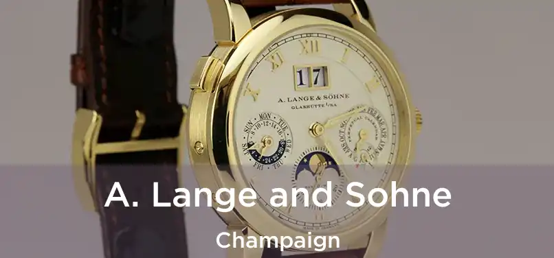  A. Lange and Sohne Champaign